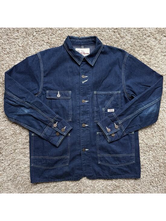 TCB Jeans Other - TCB Jeans Japan Stop Loss Blue Denim Jean Chore Jacket Button Men’s Size 38 / M